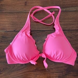 Victoria’s Secret SWIM bikini top. Women’s size 34D. Hot pink